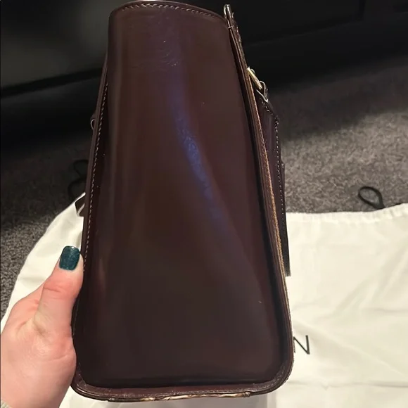 Brahmin Aubree - Savino Folklore- Brown Snake Print Women's Bag - Picture 6 of 16